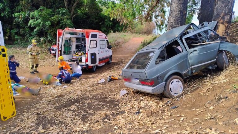 Mulher e bebê morrem após acidente na MG-179, entre Machado e Alfenas - Foto: Divulgação/CBMMG
