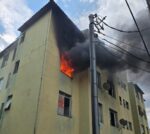 Incêndio atinge apartamento e mobiliza bombeiros no bairro Saudade, em BH - Foto: Divulgação/CBMMG