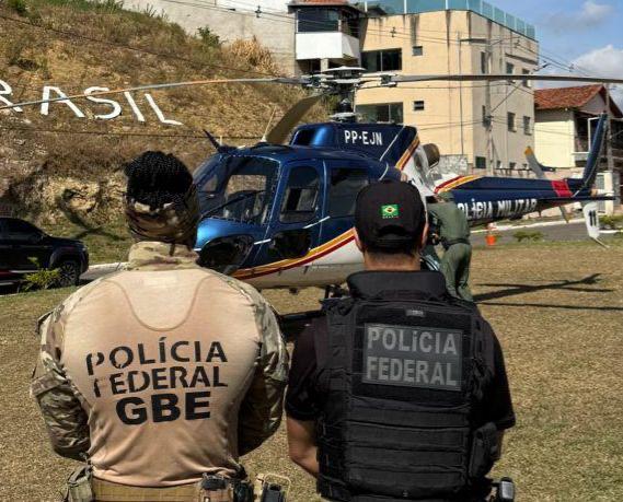 Operação Falcão Dourado desmonta garimpo ilegal no Rio Araçuaí, em MG - Foto: Divulgação/PF