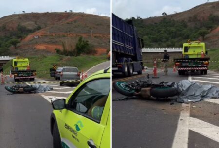 Motociclista morre após acidente com carro na BR-116, no Leste de Minas Motociclista morre após acidente com carro na BR-116, no Leste de Minas - Foto: Reprodução/aconteceuvirounoticiamg