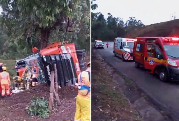 Acidente deixa homem morto e mulher grávida ferida na BR-381, em João Monlevade Acidente deixa homem morto e mulher grávida ferida na BR-381, em João Monlevade - Foto: Reprodução/Redes Sociais