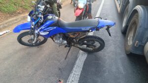 Motociclista tem perna amputada após acidente na BR-116, em Muriaé - Foto: Divulgação/CBMMG