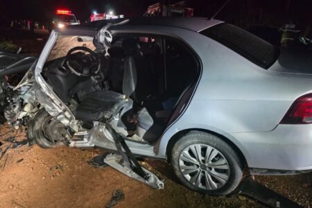 Colisão frontal deixa um morto e cinco feridos na MG-238, em Jequitibá - Foto: Divulgação/Corpo de Bombeiros