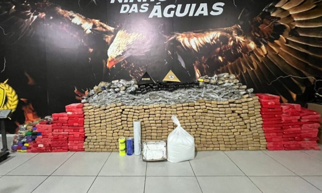Polícia apreende cerca de uma tonelada de drogas em Uberlândia - Foto: Divulgação/PMMG