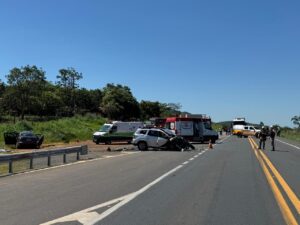 Acidente frontal deixa quatro mortos na BR-135, em Buenópolis - Foto: Divulgação/CBMMG
