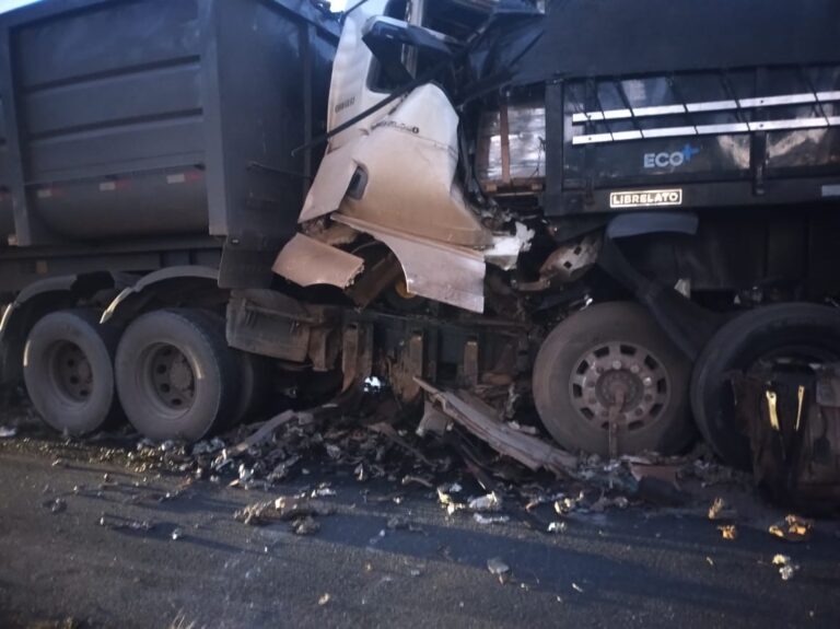 Acidente entre carretas causa lentidão de 15 km na Rodovia Fernão Dias - Foto: Reprodução/Redes Sociais