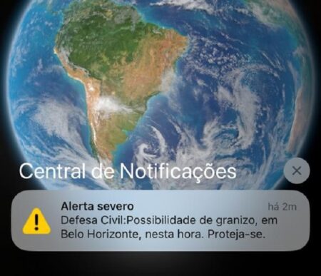 ‘Alerta severo': BH tem alerta para possibilidade de granizo - Foto: Reprodução / Por Dentro de Minas