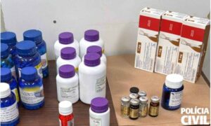 Homem é preso com canetas emagrecedoras e anabolizantes ilegalmente em BH - Foto: Divulgação/PCMG