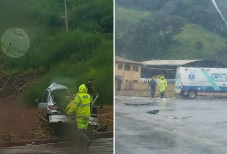 Duas pessoas morrem após acidente frontal na BR-040, em Congonhas - Foto: Reprodução/Redes Sociais