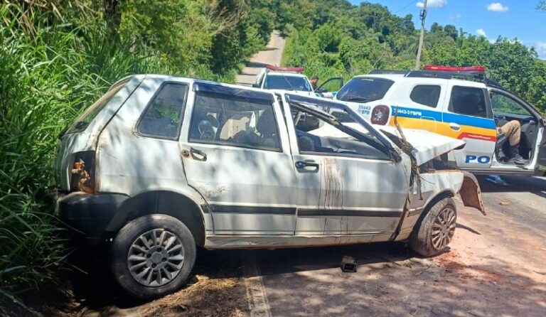 Pai e filho morrem preso às ferragens após acidente em Congonhas - Foto: Divulgação/CBMMG