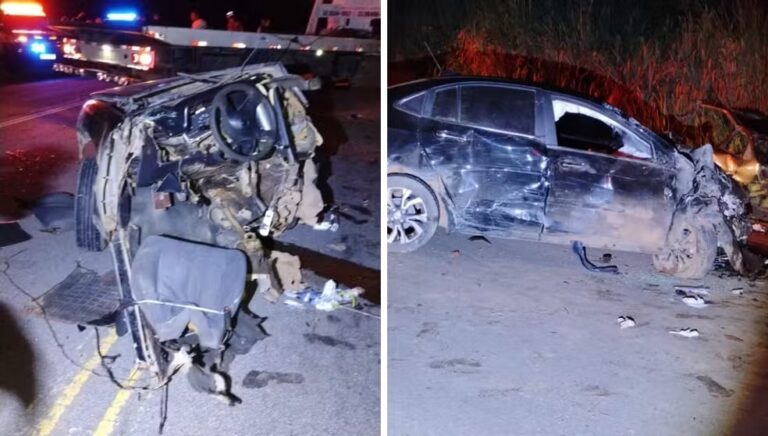 Casal e criança de seis anos morrem em colisão frontal na BR-116, no Vale do Mucuri - Foto: Reprodução