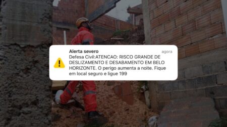 BH tem alerta severo para riscos de deslizamento e desabamento - Foto: Divulgação | Defesa Civil de BH + Arte | Por Dentro de Minas