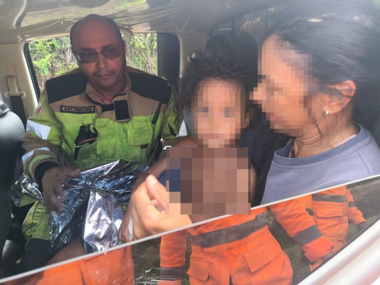 Caso Alice: Criança desaparecida em MG é encontrada com vida, afirma bombeiros - Foto: Divulgação/CBMMG