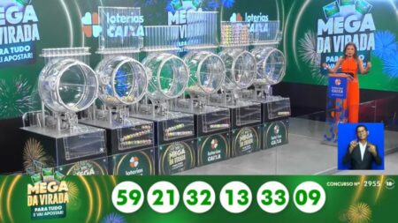 Veja os números sorteados na Mega da Virada 2025 - Foto: Reprodução