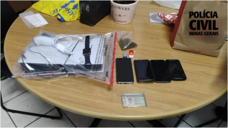 Homem é preso em BH por golpes aplicados por telefone com falso motoboy - Foto: Divulgação/PCMG