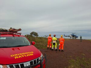 Corpo de motorista de aplicativo é resgatado dentro de carro na Serra do Rola Moça - Foto: Divulgação/CBMMG