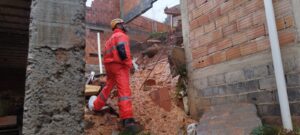 Chuvas intensas colocam cinco regionais de BH em alerta para risco geológico - Foto: Defesa Civil BH