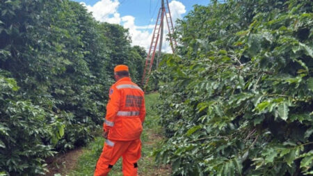 Técnico de internet morre eletrocutado durante serviço em poste na zona rural de Campos Gerais Técnico de internet morre eletrocutado durante serviço em poste na zona rural de Campos Gerais - Foto: Divulgação/CBMMG