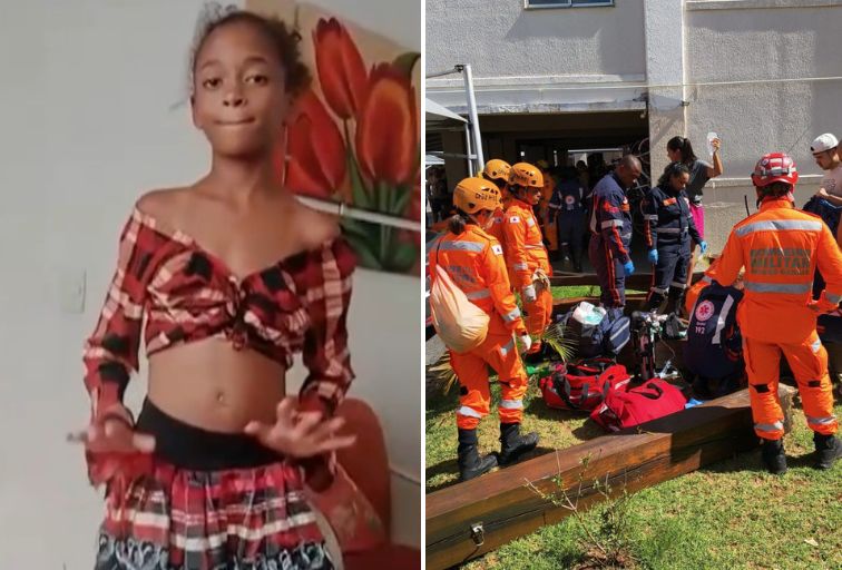 Corpo de menina morta após desabamento de playground será sepultado na Grande BH - Foto: Reprodução/Redes Sociais + CBMMG