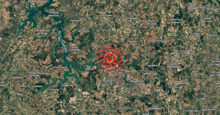 Tremores de terra são registrados em Felixlândia e chamam atenção em Minas Gerais - Foto: Reprodução