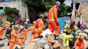 Sobe para seis o número de mortos após desabamento em lar de idosos em BH - Foto: Divulgação/Corpo de Bombeiros