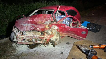Quatro pessoas morrem em grave acidente na BR-365, em Coromandel (MG) Quatro pessoas morrem em grave acidente na BR-365, em Coromandel (MG) - Foto: Divulgação/CBMMG