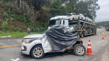 Motorista morre em batida frontal com carreta na BR-381, em MG - Foto: Reprodução