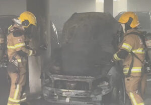 Incêndio atinge concessionária de veículos no Bairro Vitória, em BH - Foto: Divulgação/Corpo de Bombeiros