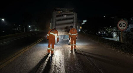 Obra na BR-040 em Congonhas terá pare e siga na noite desta sexta-feira (27) - Foto: Divulgação/POLÍCIA CIVIL