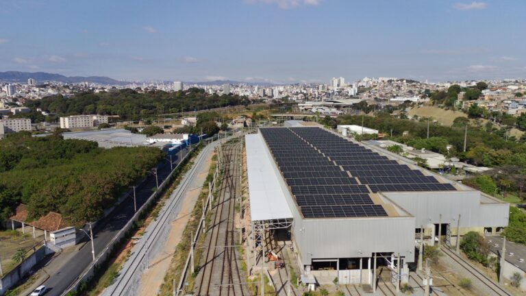 Metrô BH investe R$ 16 milhões com instalação painéis solares - Foto: Divulgação/Metrô BH
