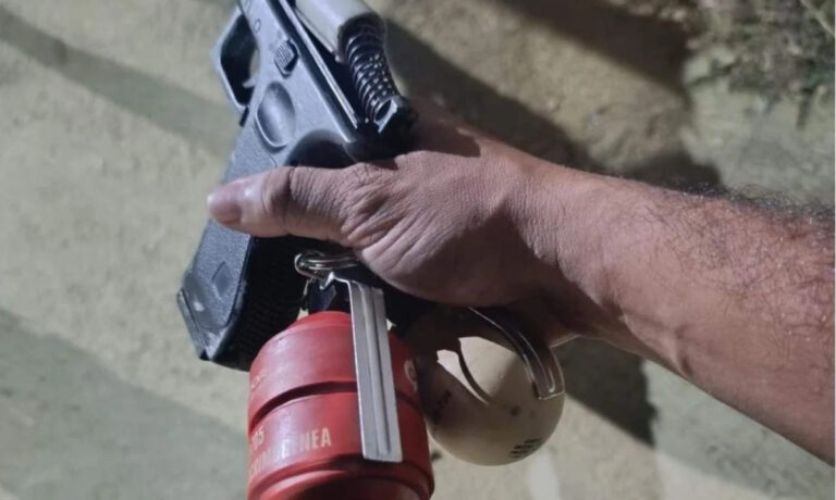 Catador é preso com granadas encontradas em lixão em Governador Valadares - Foto: Divulgação/PMMG