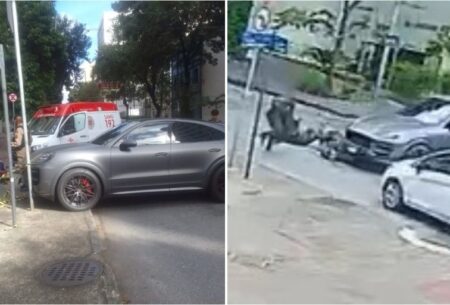 Médico dorme ao volante, avança parada obrigatória e atinge motociclista de aplicativo em BH - Foto: Reprodução/Redes Sociais