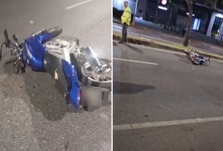 Motociclista morre após perder controle e bater em canteiro na Avenida Raja Gabaglia, em BH - Foto: Reprodução/Redes Sociais