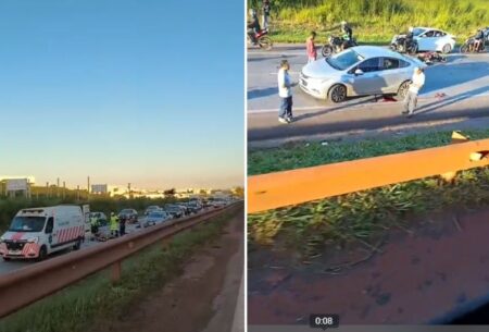 Motociclista morre após acidente na BR-040, na Grande BH - Foto: Reprodução/Redes Sociais