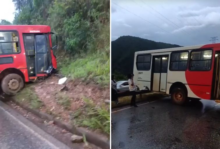 Ônibus metropolitano se envolve em acidente e interdita MG-030, em Nova Lima Ônibus metropolitano se envolve em acidente e interdita MG-030 em Nova Lima - Foto: Reprodução/Redes Sociais