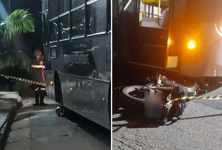 Motociclista morre após acidente com ônibus em rua do bairro Estrela do Oriente, em BH - Foto: Reprodução/Redes Sociais