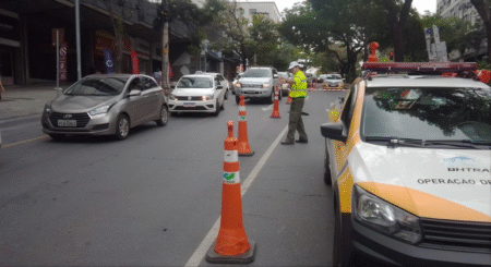 Avenida Amazonas é interditada para obras no Centro de BH - Foto: Divulgação/PBH