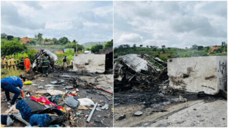 Motorista e empresário vão a júri por acidente que matou 39 pessoas na BR-116 - Foto: Divulgação/Corpo de Bombeiros