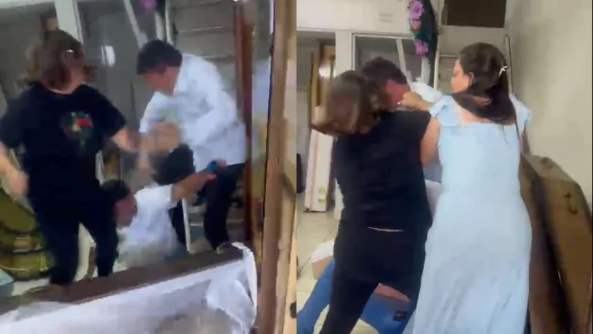 Briga em funerária termina com agressões em Nova Serrana - Foto: Reprodução/Redes Sociais