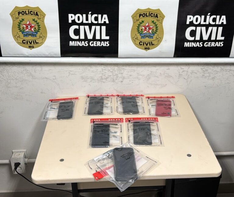 Quadrilha de furto de celulares em eventos é alvo de operação policial em BH - Foto: Divulgação/PCMG