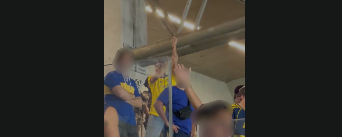 Torcedor argentino é preso por racismo no Mineirão durante jogo do Cruzeiro contra o Boca Juniors - Foto: Reprodução