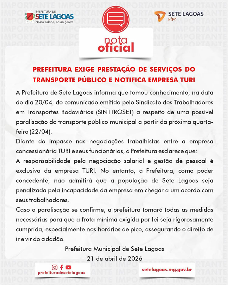 nota oficial pmsl turi