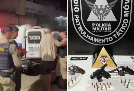 Suspeitos de matar irmãos em bar na Pampulha são presos em BH - Foto: Divulgação/PMMG