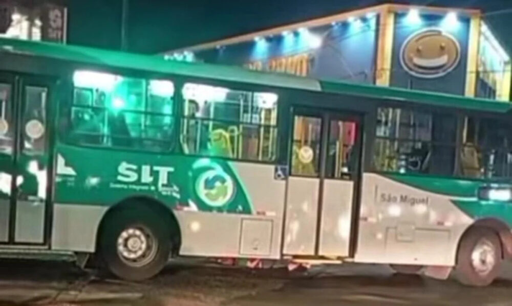 Idosa de 74 anos fica ferida após ser atropelada por ônibus em Uberlândia - Foto: Reprodução