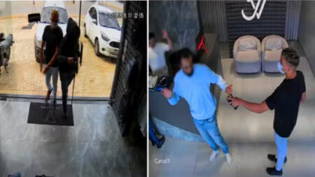Criminosos assaltam loja de roupas em Vespasiano - Foto: Reprodução