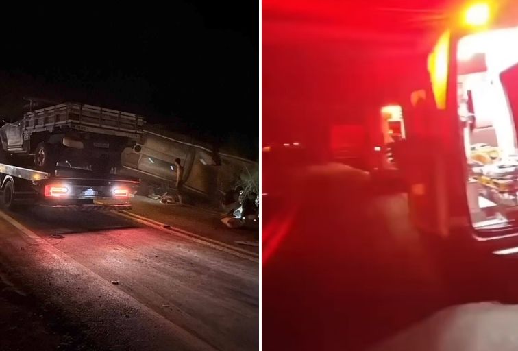 Ônibus tomba e deixou um morto e 17 feridos na MGC-367, em Diamantina - Foto: Reprodução/Redes Sociais