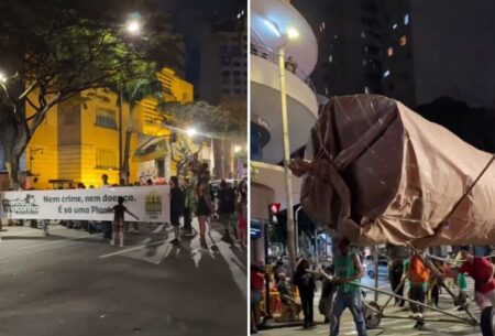 Marcha da Maconha reúne manifestantes no Centro de Belo Horizonte Marcha da Maconha reúne manifestantes no Centro de Belo Horizonte - Foto: Reprodução/Redes Sociais
