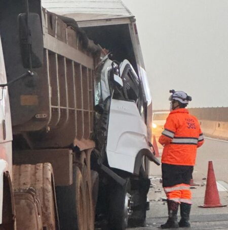 Motorista de caminhão morre em acidente na BR-381, em Nova União - Foto: Reprodução/Redes Sociais