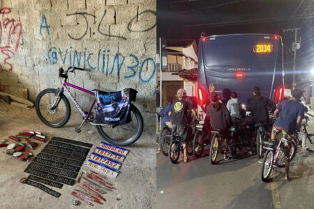 BH: adolescentes furtam peças de ônibus e exibe ações nas redes sociais BH: adolescentes furtam peças de ônibus e exibe ações nas redes sociais - Foto: Reprodução / Redes sociais
