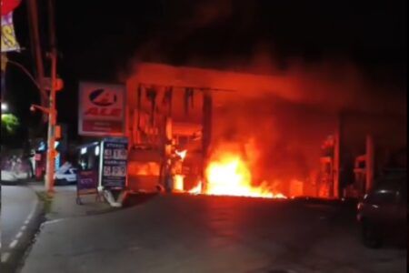 Suspeito de explosão em posto de combustíveis na Grande BH é preso Suspeito de explosão em posto de combustíveis na Grande BH é preso - Foto: Divulgação/CBMMG